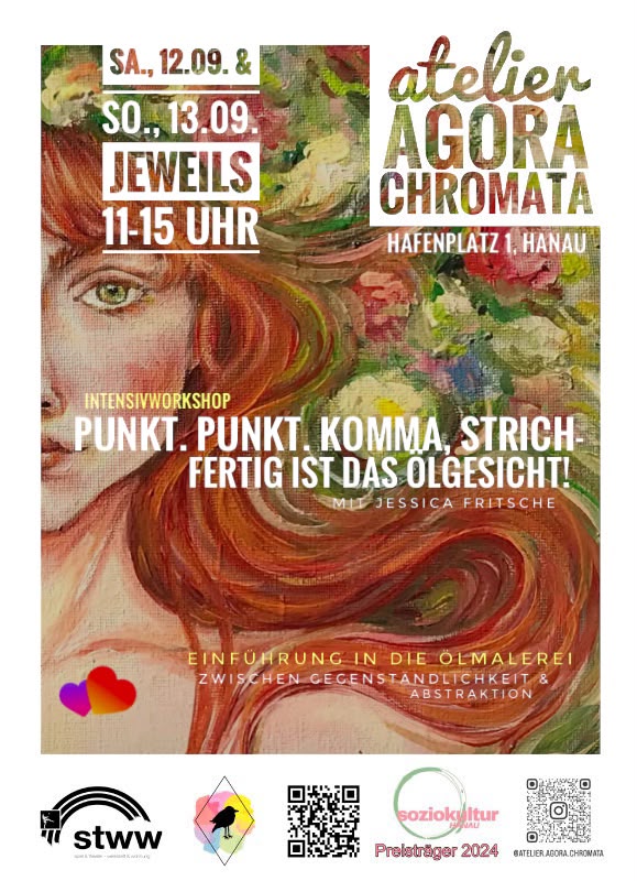 Punkt.Punkt.Komma,Strich- fertig ist das Ölgesicht!